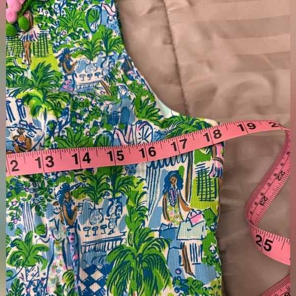 Lilly Pulitzer Mila Shift Dress in Sprout Green Lilly on Holiday Size 12 EUC - Picture 15 of 15